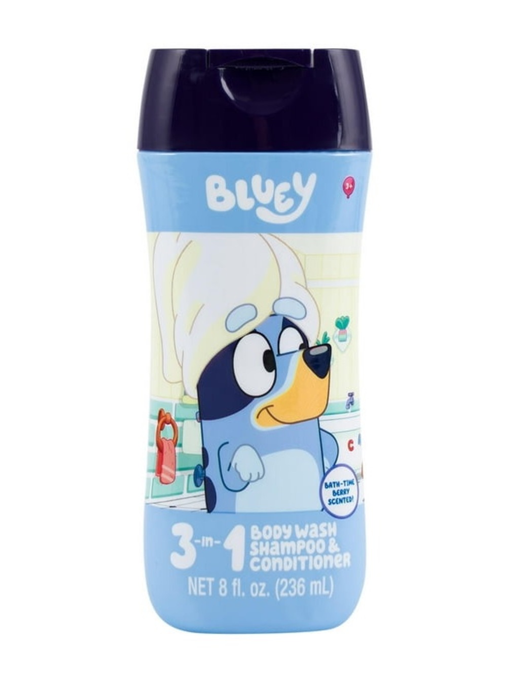 Bluey 3-in-1 Kids Body Wash, Shampoo & Conditioner - Light Blue